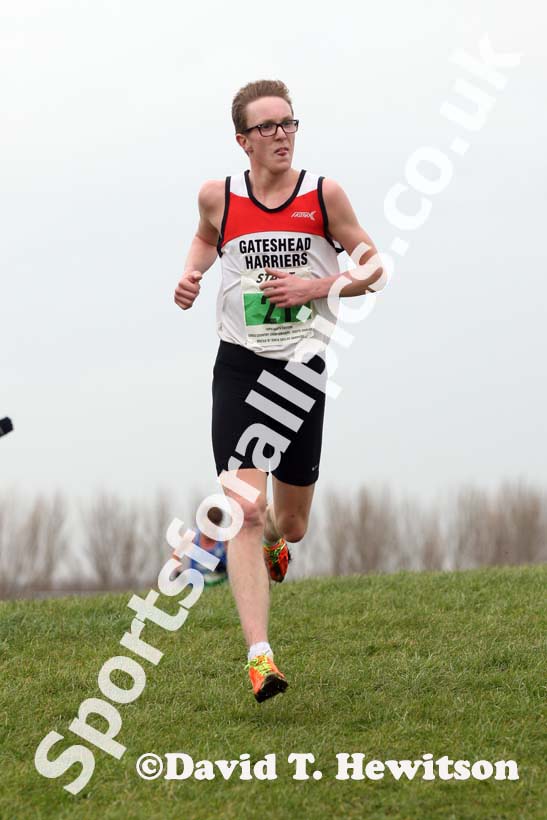 Dan Johnson (Gateshead) under-20 men 2nd North Eastern Cross Country, Champs., Temple Park, South Shields. Photo: David T. Hewitson/Sports for All Pics